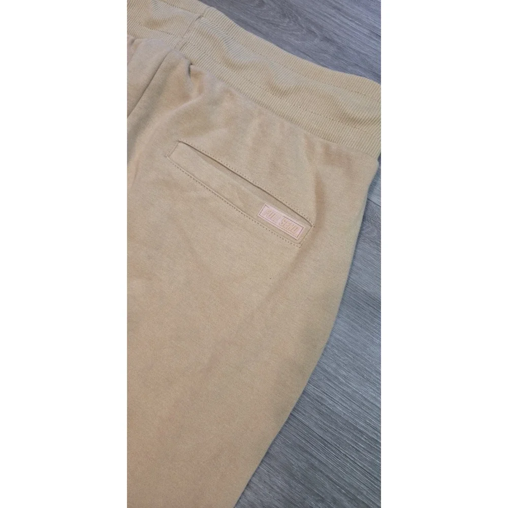 Nelk Boys Full Send Tan Super Soft Sweatpants Joggers Men's Size Large - Picture 6 of 13
